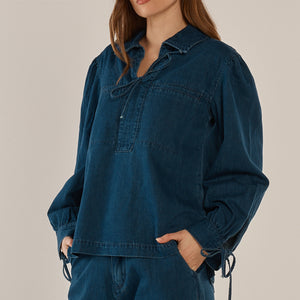 vintage denim blouse (bb8570)