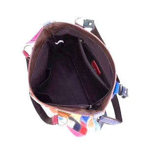 Multicolour leather bag (BG360086)