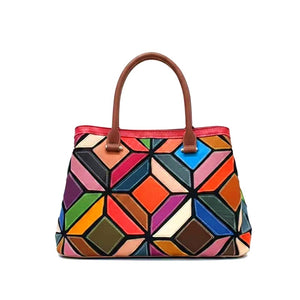 Multicolour leather bag (BG360086)