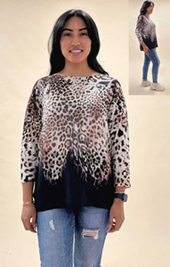 l/s animal print pullover (kp523964)