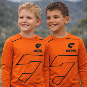 Giants KIDS custom warm up crew long sleeve