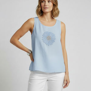 cielo bloom cami linen/cotton (et339)