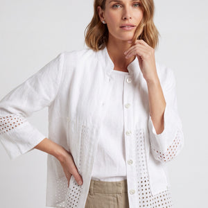 100% linen toscana jacket (et355)