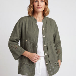 100% linen toscana jacket (et355)