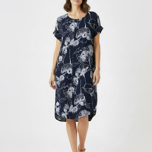 100% linen ateilier petali dress (et359)