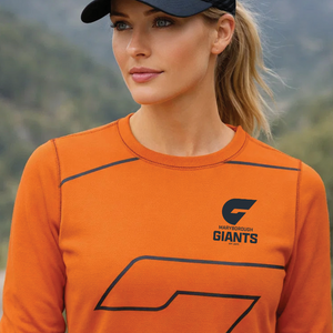 Giants WOMENS custom LONG sleeve warm up crew