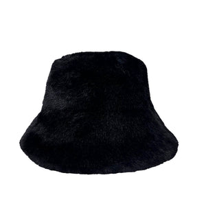 Soild fluffy bucket hat (ht320334)
