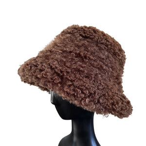 Faux lambswool bucket hat (ht320341)