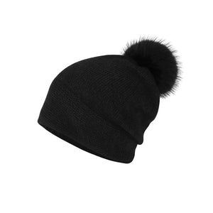Lux beanie with pom (ht320344)