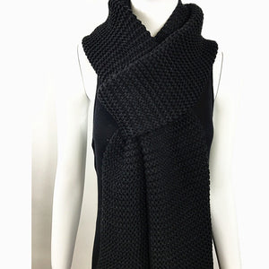 Knitted long scarf (KN180734)