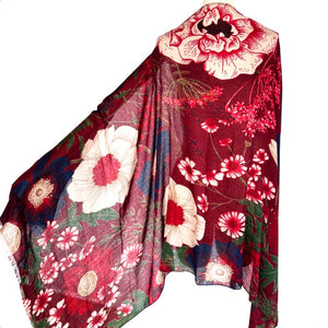 Floral print scarf (sc310131)
