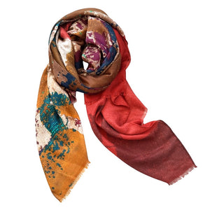Abstract dyed scarf (sc310132)