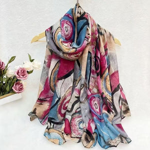 Abstract pattern scarf (sc310139)