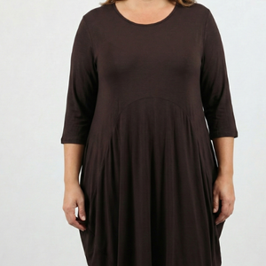 bamboo 3/4 slv. dress (t2100)