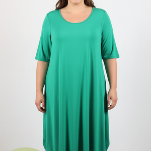 s/s bamboo maxi dress (t2149)