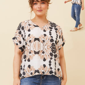 cuffed slv. top (t519696)