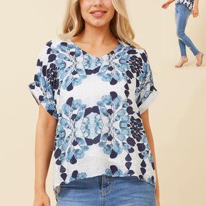 cuffed slv. top (t519696)