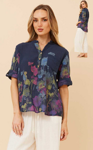 3/4 slv. floral top (t524783)