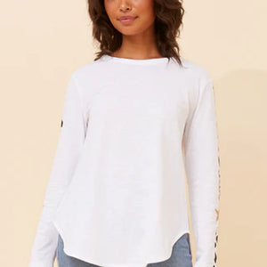 t-shirt curved hem (t525660)