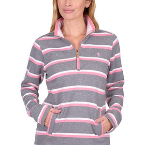 1/4 zip stripe rugby (t6w2527079)