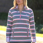 1/4 zip stripe rugby (t6w2527079)