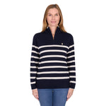 1/4 zip stripe jumper (t6w2505061)