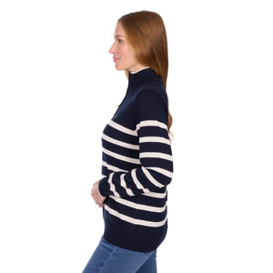 1/4 zip stripe jumper (t6w2505061)