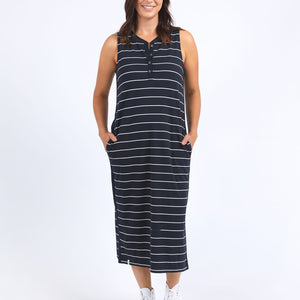 elyssian s/less stripe dress (81x4440)