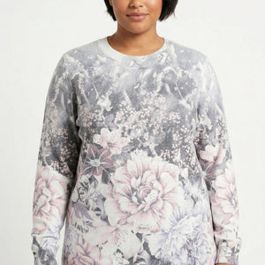knit print stud top (wt1027)