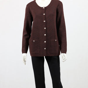 knit button jacket (wt2502)