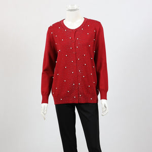 knit cardi PEARL +pocket (wt900 new)