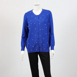 knit cardi PEARL +pocket (wt900 new)