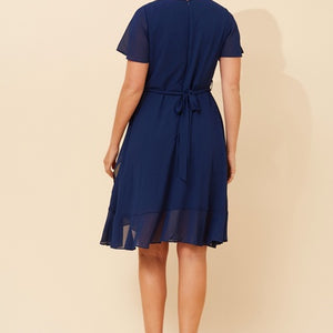 s/s cowl neck dress (d525935)