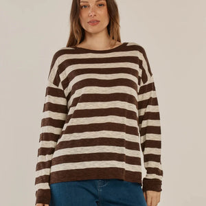 knit stripe top (bb4063)