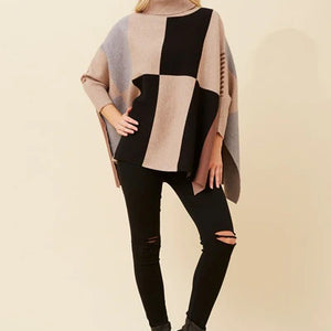 3/4 slv. oversized pullover (kp519095)