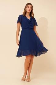 s/s cowl neck dress (d525935)