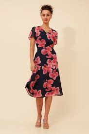 s/s floral print dress (d526157)