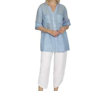 sequin pocket shirt (et307)