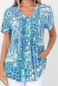 s/s heritage pintuck shirt (3BL9)
