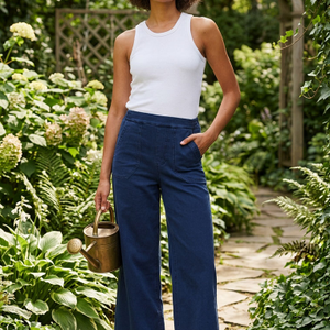 wide leg denim pant with pockets (hl735548)