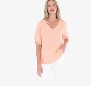 gather v-neck top (596j3002a)