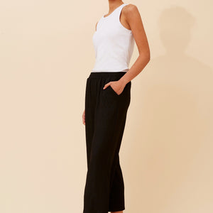 crop wide leg pant elastic waist (p523886)