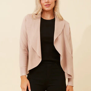 knit waterfall shorter cardy (kc521967)