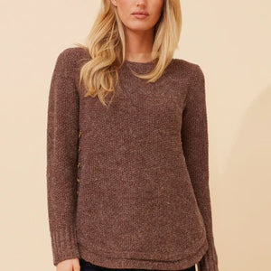 pineapple stitch pullover (kp508431)