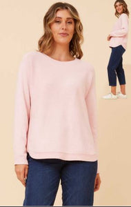 jersey knit jumper side zip (kp525380)