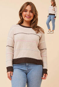 pastel stripe pullover (kp526196)