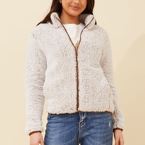 l/s teddy jacket (j519247)