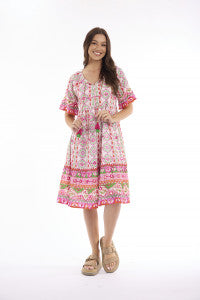 maalti layers frill pink dress (40368)