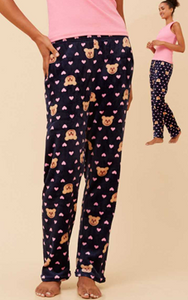 fleece waisted print pj/pant (p526152)
