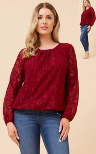 Top l/s lace (T178589)